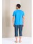 Erkek Pijama Takımı Kapri & Bermuda Kısa Kol 2