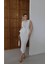 Çiçek Işlemeli Kemer Detaylı Peplum Abiye Elbise 4