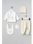 My Baby Kumsal % 100 Coton 10 Lu Hastane Çıkışı Yeni Sevimli Kaplan Desenli Ekru 10095 1