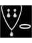 ( Kolye + Küpe + Bileklik ) 1 Set Pearl Decor Takı Seti Inci Görünüm 2