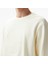 Erkek Beyaz Regular Fit Sweatshirt 5