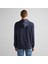 Erkek Lacivert Regular Fit Kapüşonlu Logolu Sweatshirt 2
