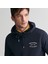 Erkek Lacivert Regular Fit Kapüşonlu Logolu Sweatshirt 3