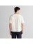 Erkek Krem Regular Fit Bisiklet Yaka Logolu T-Shirt 2