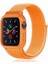 Apple Watch 42MM Hasırlı Cırtcırtlı Kasalı Kordon - Turuncu - ALVN6400-5637 1