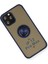 iPhone 12 Pro Kılıf Montreal Yüzüklü Silikon Kapak - Lacivert - ALVN4865-3374 3