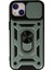 iPhone 13 Kılıf Pars Lens Yüzüklü Silikon - Yeşil - ALVN5943-4967 1