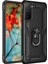 Samsung Galaxy S21 Kılıf Sofya Yüzüklü Silikon Kapak - Siyah - ALVN4682-2406 1