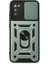 Samsung Galaxy A03S Kılıf Pars Lens Yüzüklü Silikon - Yeşil - ALVN4817-1288 1