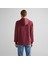 Erkek Bordo Regular Fit Kapüşonlu Logolu Sweatshirt 2