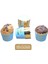 Metalik Mavi Üzeri Altın Iyiki Doğdun Temalı Cupcake Muffin Kalıbı 1