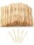 Cips Çatalı 9 cm 100 Adet Bambu Kürdan Hamburger Pasta Kürdanı Süsü Bambu Çöp Şiş Yemek Kürdanı 2