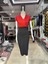 Kadın Kısa Kollu Kruvaze Yaka Krep Elbise (Kemersiz) 2xl-3xl-Kırmızı 5