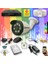 1 Kameralı Set - Gece Renkli Gösteren Hareket Algılayan 8 Warm Ledli 1080P Turbo HD Güvenlik Kamerası Seti 3908W-9004 1