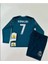 R.e.a.l M.a.d.r.i.d 2018 Cristiano Ronaldo Turkuaz Röveşata Uzun Kol Çocuk Forması 4'lü Set (Armalı) 1
