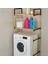 NC01 Ahşap Çamaşır Makinesi Organizer Banyo Düzenleyici Raf Masif Çam Ahşap 4