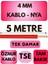 Öznur 4 mm Nya Kablo Metre Seçenekli (Kırmızı) 1