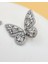 Pırıltılı Zirkon Taşlı Silver Kelebek Küpe 3