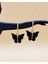 Siyah Akrilik Sallantılı Kelebek Küpe 5
