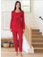 Dvina Effortt Lohusa Puantiyeli Pijama Takımı Fuşya - 3022 1