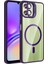 Galaxy A06 Kılıf Standlı ve Kamera Lens Hediyeli M-Safe Şarj Özellikli Joec Etro Kapak - Gri 2
