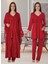 Dvina Effortt Lohusa Sabahlıklı Pijama Takımı Fuşya - 3015 1