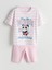 Bisiklet Yaka Kız Çocuk Şortlu Pijama Takımı (S5) 1