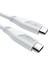 100W Usb-C - Usb-C Pd 3 Hızlı Şarj Kablosu 2 Metre Beyaz 1