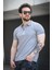 Calep Yakası Şeritli Slim Fit Fermuarlı Polo Yaka Erkek Tshirt 2