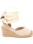 Elişi Ipli Espadril Dolgu Topuk Keten Espadril Handmade 3
