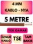 Öznur 4 mm Nya Kablo Metre Seçenekli (Kahverengi) 1