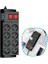 Isıya Dayanıklı Termal Akım Korumalı 2 Metre 16A 4000W 8li Priz ve 3 USB Li Uzatma Kablosu 2