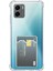 Caseworld Vivo Y15S Kapak ile Uyumlu Kamera Korumalı Kartlıklı Darbe Emici Özellikli Şeffaf Silikon Kılıf 1