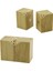 5X5CM--Y:7CM 2pcs Mıknatıslı Ikiz Ahşap Bambu Baharatlık - Tuzluk (5047) 1