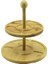 5 Bölmeli - Yuvarlak - 2 Katlı Ahşap Bambu Sunumluk Çap: 19.5cm -- 24.5cm (5047) 1