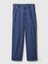Kadın Koyu Mavi Mid Rise '90S Loose Çizgili Carpenter Jean Pantolon 3