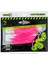 Silikon Kurt Yem - Lrf Yem - 1g 70MM - Fishack Wormix - 10 Adet - Pink Glow - Uv Silikon 5