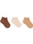 Erkek Bebek 3lü Bilek Çorap Düz Renkli Bej 1