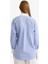 Regular Fit Gömlek Yaka Çizgili Poplin Uzun Kollu Tunik F9174AX25AU 7