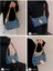Hello Kitty Denim Koltuk Altı Çantası, Öğle Yemeği Kutusu Çantası Çok Yönlü, Çapraz Askılı Çanta Kız (Yurt Dışından) 4