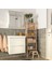 Vılto Raf 46X150 cm Huş Masif Ahşap Ayarlanabilir Ayaklı Banyo Rafı 4