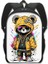 Kawaii Grafiti Ayı Sırt Çantası Kadınlar Erkekler Gündelik Sırt Çantası Öğrenci Okul Çantaları Gündüz Çantası Hip Hop Seyahat Çantaları Kitap Çantası Renk: X16KABEARAI06CW (Yurt Dışından) 1