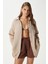 Kadın Tilda %100 Pamuk Müslin Oversize Bej Gömlek 6
