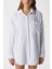 Kadın Tilda %100 Pamuk Müslin Oversize Beyaz Gömlek 3