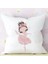 Prenses Balerin Kreş Yastık Kapağı Pembe Kız Oda Dekoru Kreş Dekoratif Yastık Yastık Kılıfı 45X45CMCOLOR: Z06083-DCCWH-M (Yurt Dışından) 1