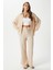 Kadın Ariana Gofre Bel Lastikli Taş Pantolon Gömlek Alt Üst Takım 5