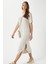 Kadın Modal Daily Comfort Taş Yırtmaçlı Elbise 16556 2