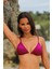 Olympos Mor Dolgusuz Çıkarılabilir Pedli Üçgen Yandan Bağlamalı Bikini Takım 2