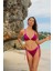 Olympos Mor Dolgusuz Çıkarılabilir Pedli Üçgen Yandan Bağlamalı Bikini Takım 3