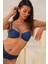 Olympos Petrol Mavisi Straplez Çıkarılabilir Pedli Toparlayıcı Bikini Takım 5